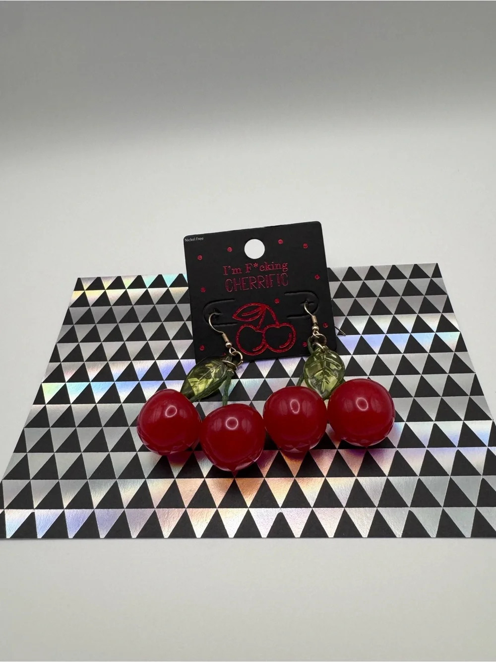 Red Cherry Earrings-Hot Topic